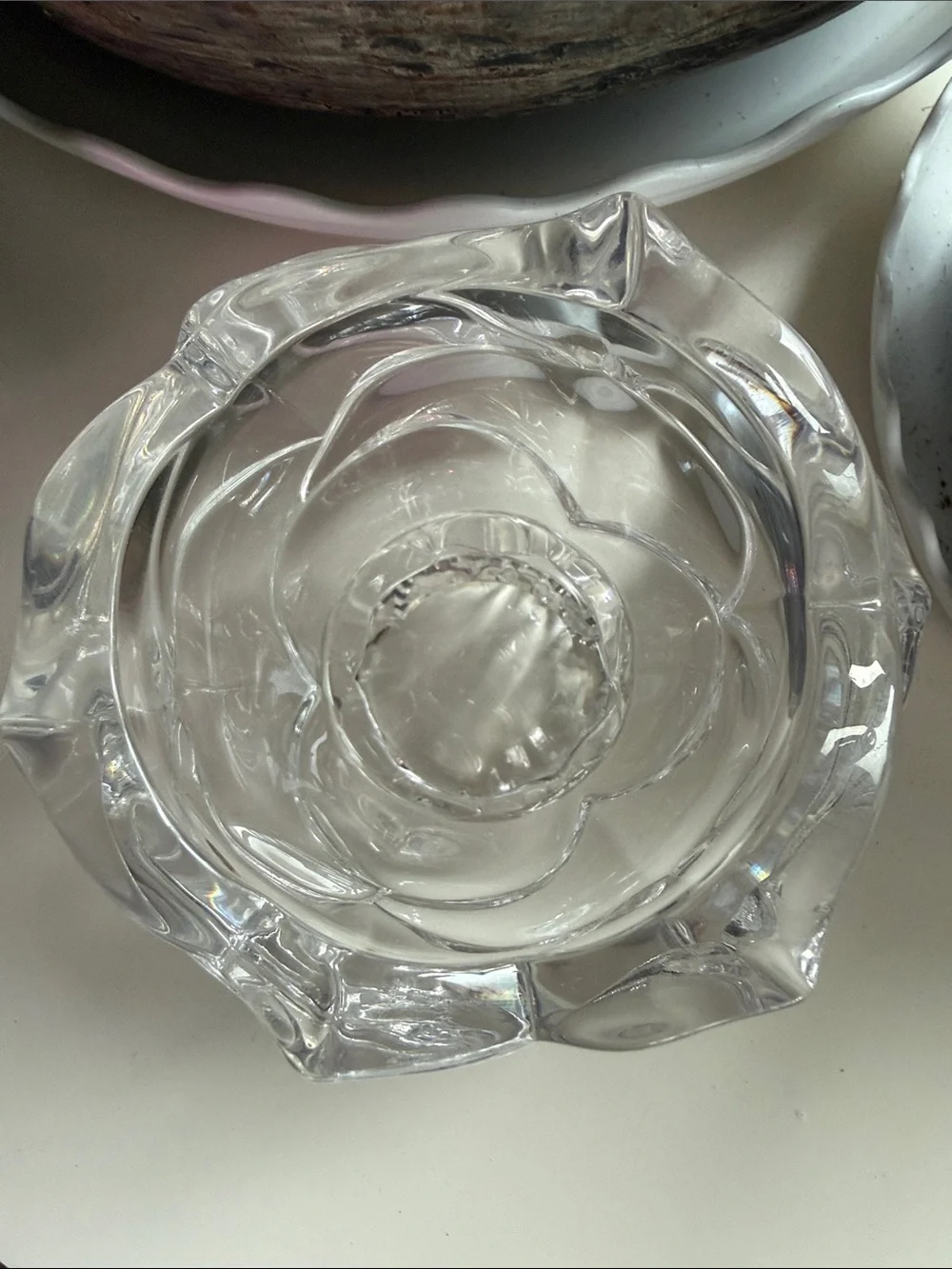 PartyLite Radiant Rose Crystal Votive Candle Holder